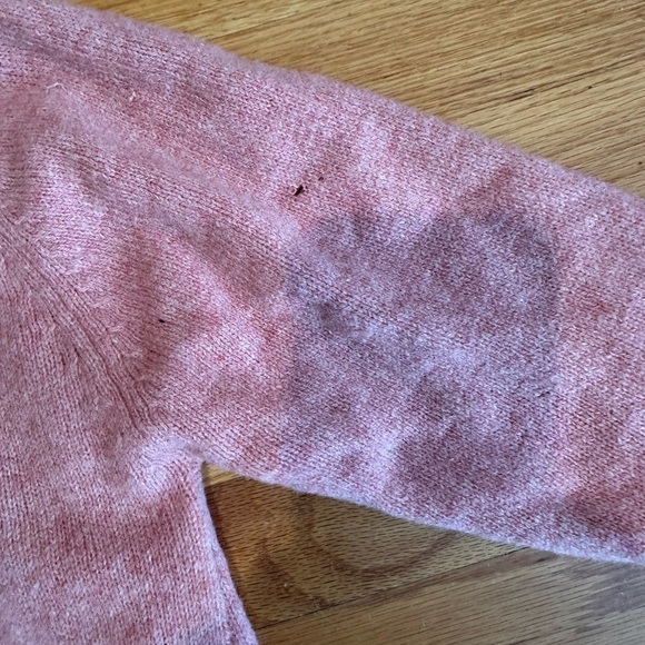 Vintage Helmer Pink Wool Cardigan Sweater – Cottagecore Indie Retro Y2K - Picture 4 of 7